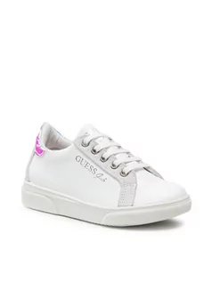 Buty dla dziewczynek - Guess Sneakersy FI7MIL LEA12 Biały - grafika 1