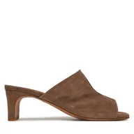 Klapki i japonki damskie - Klapki Balagan Ginaa Brązowy - miniaturka - grafika 1