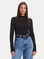 Swetry damskie - Tommy Hilfiger Sweter Cody WW0WW47307 Czarny Slim Fit - miniaturka - grafika 1