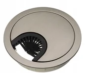 Gniazdka elektryczne - Przepust, przelotka metalowa okrągła FI60 inox - miniaturka - grafika 1