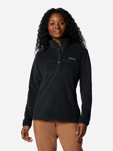 Bluza damska nierozpinana streetwear Columbia Benton Springs 1/2 Snap Pull Over II 2085651010 XS Czarna (195981210170) - Bluzy damskie - miniaturka - grafika 1