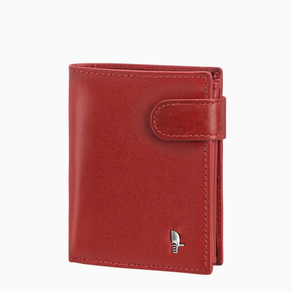 Portfel Damski Skórzany Skóra Naturalna RFID PUCCINI Czerwony CR2305-3