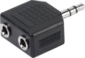 Kable komputerowe i do monitorów - Kabel Vivanco Vivanco adapter 3,5mm - 2x3,5mm 39269 - miniaturka - grafika 1