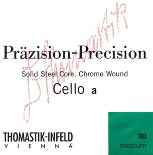 Thomastik Einzelsaite für Cello 4/4 Präzision - G-Saite Vollstahlkern, Chrom umsponnen, mittel 641613 - Akcesoria do instrumentów smyczkowych - miniaturka - grafika 1