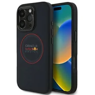 Etui i futerały do telefonów - Etui RED BULL Leather Red Ring MagSafe do Apple iPhone 16 Pro Max Granatowy - miniaturka - grafika 1