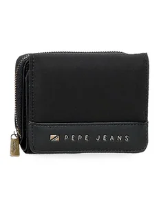 Pepe Jeans Portfel "Morgan" w kolorze czarnym - 10 x 8 x 3 cm - Portfele - miniaturka - grafika 1