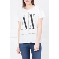 Koszulki i topy damskie - Armani Exchange T-shirt | Regular Fit - miniaturka - grafika 1