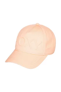 Czapki dla dzieci - Roxy czapka bawełniana dziecięca kolor pomarańczowy z aplikacją - grafika 1