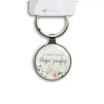 SZARON Brelok metalowy srebrny - Z całego serca - Szaron - Breloczki dla dzieci - miniaturka - grafika 1