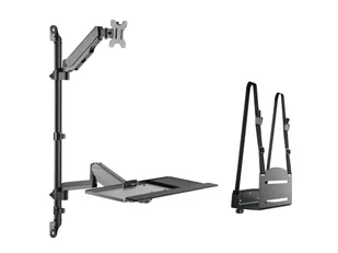 Equip 650170 mocowanie i stojak do urządzeń wielofunkcyjnych pc/stacji roboczych 8 kg Czarny 43,2 cm (17") 81,3 cm (32") - Akcesoria do tabletów i e-booków - miniaturka - grafika 1