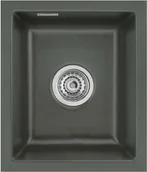 Zlewozmywaki - Zlewozmywak ceramiczny SYSTEMCERAM Mera 32 U Lava Korek automatyczny 5361 02 - miniaturka - grafika 1