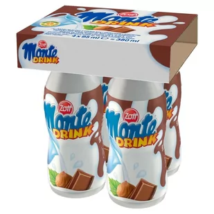 Zott Monte Napój mleczny 380 ml (4 x 95 ml) - Mleko modyfikowane - miniaturka - grafika 1