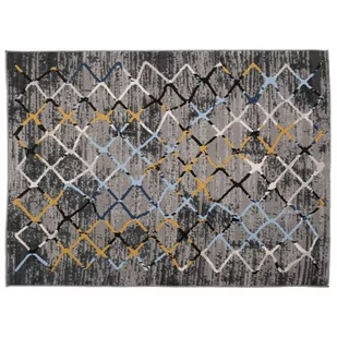 Dywan Cari Romby jasnoszary 60 x 100 cm - Dywany - miniaturka - grafika 1