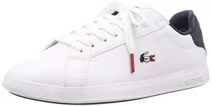 Lacoste Sneakersy damskie Graduate Tri 1 SFA, Biały Wht Nvy Red 407-37 EU - Sneakersy damskie - miniaturka - grafika 1