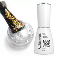 Lakiery hybrydowe - Luxury Gem Top Coat hybrydowy lakier nawierzchniowy G04 Ruby 10ml - miniaturka - grafika 1