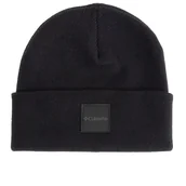 Czapki i chusty sportowe męskie - Czapka Columbia City Trek Heavyweight Beanie 1911251012 - czarna - miniaturka - grafika 1
