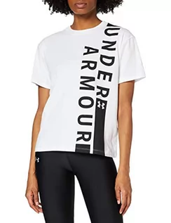 Koszule damskie - Under Armour damskie Q1 Fashion Graphic koszula z krótkim rękawem, biały, s 1320616-100 - grafika 1