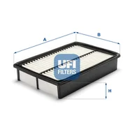 Filtry powietrza - Filtr powietrza UFI Filtry 30.344.00 - miniaturka - grafika 1