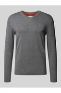 Swetry męskie - Sweter o kroju regular fit z czystej bawełny - Tom Tailor - miniaturka - grafika 1