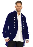 Płaszcze męskie - Leg Avenue Męski płaszcz aksamitny 8668702 kostium dla dorosłych, niebieski, M - miniaturka - grafika 1