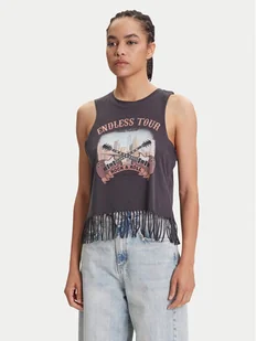 Noisy May Top Max 27034418 Szary Loose Fit - Koszulki i topy damskie - miniaturka - grafika 1