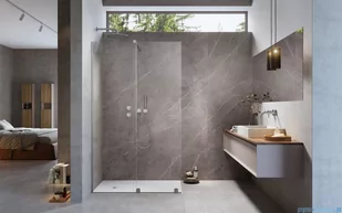 Radaway Furo Brushed Nickel kabina Walk-in 150x200cm lewa szczotkowany nikiel 10106788-91-01L/10110744-01-01 - Kabiny prysznicowe Radaway Furo Brushed Nickel kabina Walk-in 150x200cm lewa szczotkowany nikiel 10106788-91-01L/10110744-01-01 - Kabiny prysznicowe - miniaturka - grafika 3