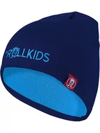 Czapki dla dzieci - Trollkids Dwustronna czapka beanie "Troll" w kolorze błękitno-granatowym - miniaturka - grafika 1