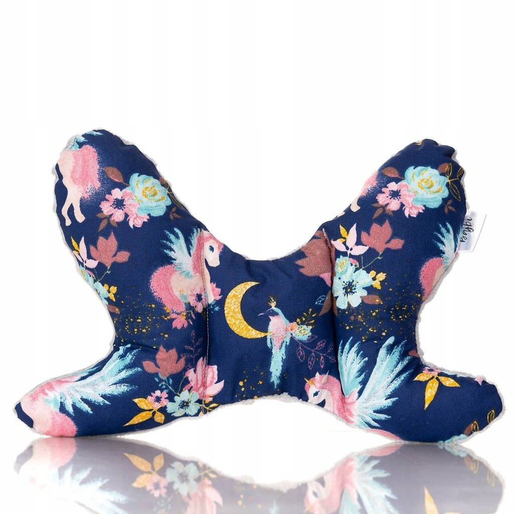 Poduszka Podróżna Motylek Antywstrząsowy Minky