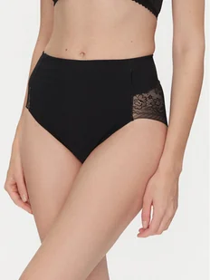 YSABEL MORA Figi klasyczne z wysokim stanem 19617 Czarny - Majtki damskie - miniaturka - grafika 1