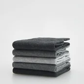 Skarpetki męskie - Reserved - 5 pack skarpet - Szary - miniaturka - grafika 1