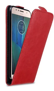 Etui Cadorabo do Motorola MOTO G5S PLUS pokrowiec ochronny w kolorze czerwonym Etui z klapką na telefon komórkowy Etui Cover - Etui i futerały do telefonów - miniaturka - grafika 1