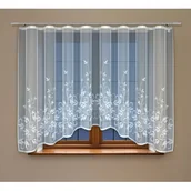 Firany - Firanka żakardowa odpasowana z wszytą taśmą marszczącą 160 x 300 cm - miniaturka - grafika 1