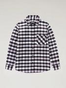 Bluzki damskie - Woolrich Koszula - Regular fit - w kolorze czarno-białym - miniaturka - grafika 1