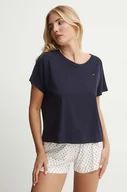 Piżamy damskie - Tommy Hilfiger piżama damska kolor granatowy UW0UW05425 - miniaturka - grafika 1