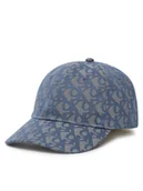 Czapki damskie - Calvin Klein Czapka z daszkiem Aop 6 Panel Baseball Cap LV04K5058G Niebieski - miniaturka - grafika 1