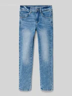 Spodnie i spodenki dla dziewczynek - Jeansy o kroju slim fit z mieszanki bawełny - miniaturka - grafika 1