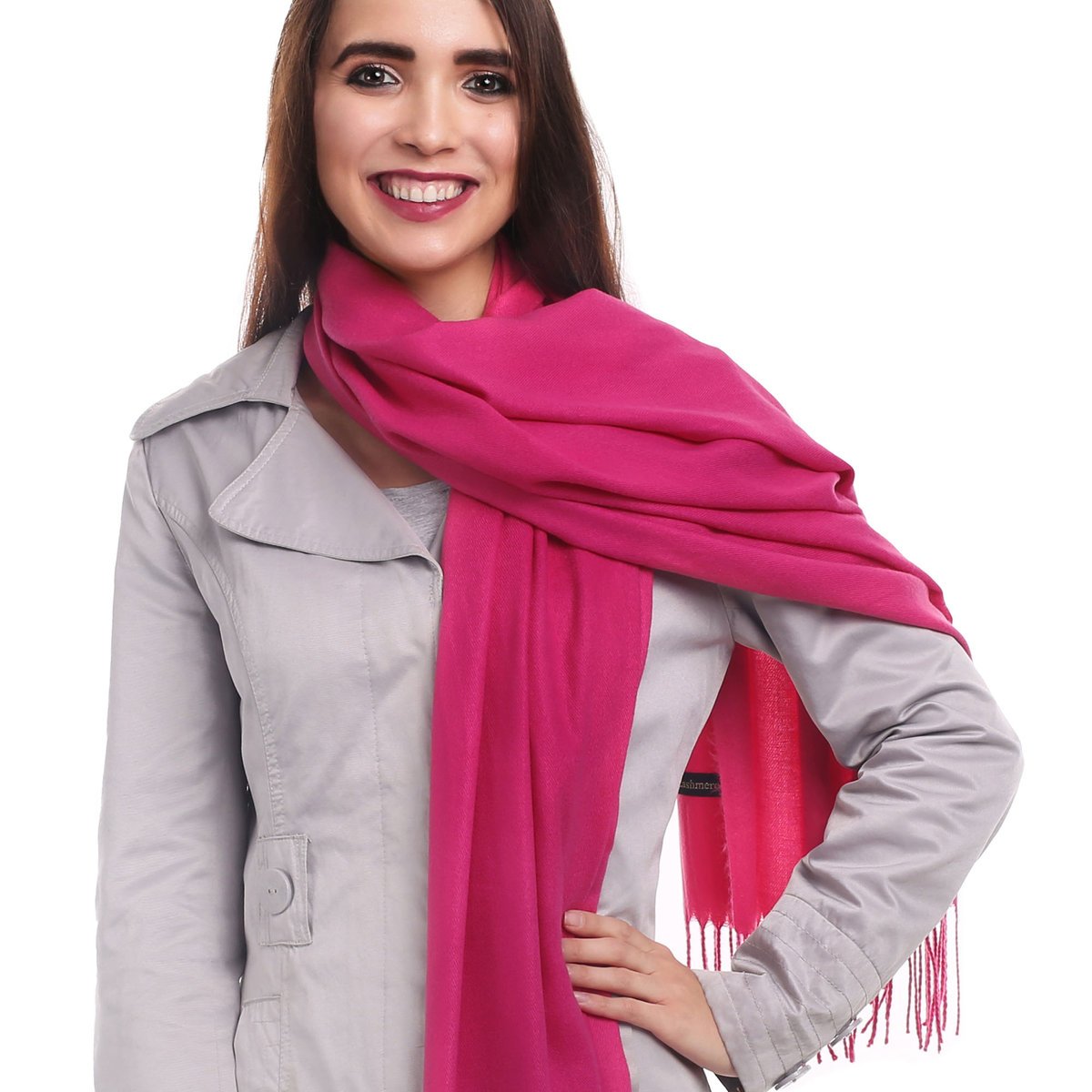 Piękny Duży Szal Szalik Pastele Kaszmirowy Kaszmir, Szl-Kszm-D-13 - Szl-Kszm-D-13