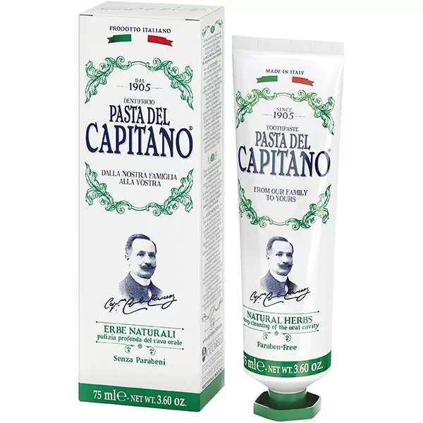 Del Capitano pasta do zębów ziołowa, 75 ml