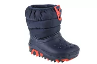 Śniegowce damskie - Crocs Classic Neo Puff Boot Toddler 207683-410, Dla Chłopca, Śniegowce, Granatowy - miniaturka - grafika 1