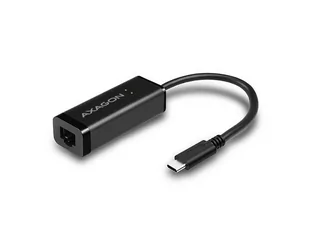 Redukcja Axagon USB-C RJ45 ADE-SRC) Czarna - Rozgałęźniki i multiswitche do TV-SAT - miniaturka - grafika 4