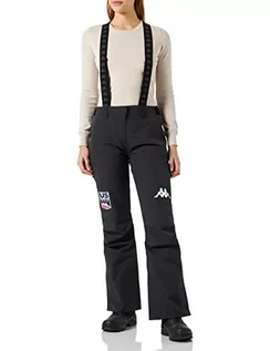 Spodnie damskie - Kappa Damskie spodnie kompresyjne 665 g, czarne, rozmiar XS, Czarny Lt-czarny, XS - grafika 1