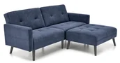 Narożniki - Sofa rozkładana z funkcją narożnika CORNELIUS niebieska - miniaturka - grafika 1