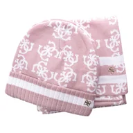 Czapki dla dzieci - Dziecięca Czapka i szalik GUESS SET HAT + SCARF J4BZ04Z3H40-G5B0 – Różowy - miniaturka - grafika 1