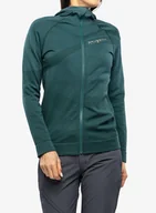 Bluzy sportowe damskie - Bluza z kapturem damska Brubeck Thermo Wool by Pustelnik - green - miniaturka - grafika 1