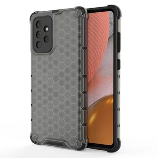 Honeycomb etui pancerny pokrowiec z żelową ramką Samsung Galaxy A72 4G czarny - Etui i futerały do telefonów - miniaturka - grafika 1