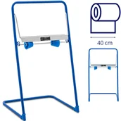 Stojaki na ręczniki papierowe - Stojak podajnik na czyściwo przemysłowe podłogowy szer. 40 cm śr. 50 cm do 10 kg - miniaturka - grafika 1