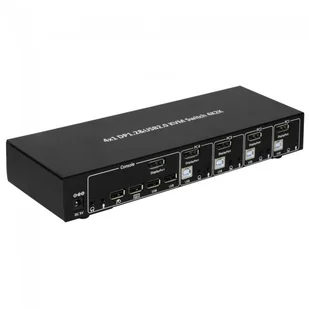 Techly 101935 Przełącznik KVM 4/1 DisplayPort/USB 4K 30Hz, hub USB | - Przełączniki KVM - miniaturka - grafika 1