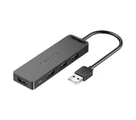 Huby USB - Vention CHMBF 1m Czarny - miniaturka - grafika 1