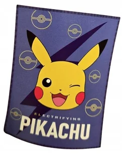 POKEMON PIKACHU Flanelowy koc kocyk dziecięcy 130 x 160 cm DZIECIĘCY - Koce i narzuty dla dzieci - miniaturka - grafika 1