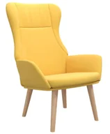 Fotele - Musztardowy skandynawski fotel wypoczynkowy G6-H50 - miniaturka - grafika 1